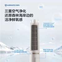 艾美特塔式空调扇冷风FC-SRI20 机可移动水冷型家用制冷风机加湿移动小空调冷气扇 [三重净化水箱]