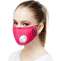 伊藤の良品防雾霾口罩(袋装) 带呼气阀 成人均码两包装（酷黑+桃红）