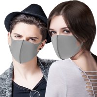 伊藤良品时尚防护雾霾口罩明心款（聚氨酯）成人款(男女均码 灰色 防雾霾口罩三只装)