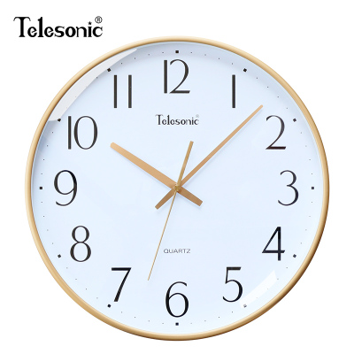TELESONIC/天王星轻奢简约挂钟客厅居家钟表时尚创意北欧时钟
