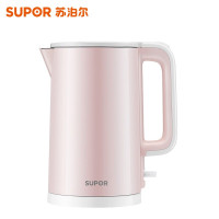 苏泊尔（ SUPOR）304不锈钢电水壶双层保温防烫无缝一体内胆电水壶 SW-15S02A（线下同款）