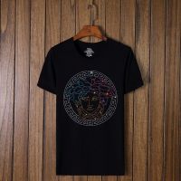 2019新款夏季百搭韩版社会男士烫钻短袖T恤欧美大码男装潮牌上衣SexeMara