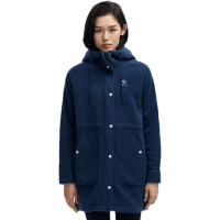 凯乐石抓绒衣女中长款羊羔绒内里保暖防风衣加厚外套