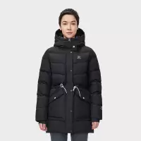KAILAS凯乐石 户外运动 女款中长款连帽羽绒外套加厚鹅绒服