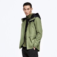 凯乐石工装抓绒冲锋衣男三合一户外保暖防风外套战术防水登山服