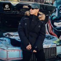 凯乐石工装防水羽绒服加厚男新款户外保暖大蓬松鹅绒外套