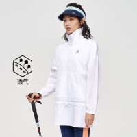 凯乐石 户外运动风衣女中长款外套防紫外线防晒衣透气皮肤衣