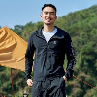 凯乐石户外运动男女款基础训练连帽防晒衣连帽春秋外套