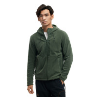 凯乐石抓绒衣男户外透气保暖长袖外套开衫连帽外套羊羔绒加绒