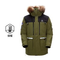 凯乐石极寒羽绒服男户外加厚防风大毛领鹅绒服中长款派克大衣