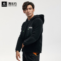 凯乐石羊羔绒时尚卫衣男女同款秋冬休闲潮流抓绒衣旅行连帽外套