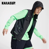 专柜凯乐石 户外运动 男(中性)款连帽拼接马甲外套