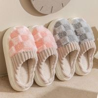 棉拖鞋女冬季室内韩版时尚百搭家居家用防滑保暖毛绒毛拖情侣棉拖男