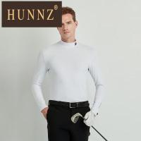 HUNNZ 高尔夫服装男装秋冬打底衫2022新款保暖运动长袖T恤高尔夫球衣男