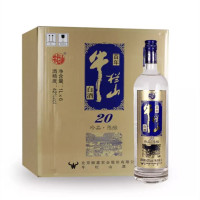 北京牛栏山二锅头 土豪金珍品陈酿20蓝标42度1000ml*6瓶整箱装