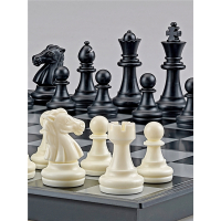 国际象棋闪电客中大号磁性黑白棋子折叠棋盘儿童学生培训比赛用棋