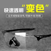 专业骑行眼镜闪电客变色男女户外跑步运动山地自行车防风沙眼镜