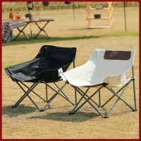 户外折叠椅闪电客露营月亮椅便携钓鱼凳子休闲靠背椅子美术生写生小马扎