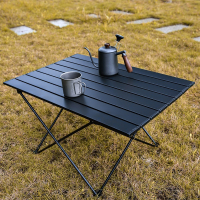 闪电客户外折叠桌铝合金便携式蛋卷桌露营烧烤野餐桌子钓鱼野炊装备