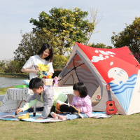 户外露营帐篷闪电客3-4人家庭公园儿童防晒全自动弹开便携式帐篷