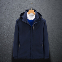 春季薄款冲锋衣外套闪电客定制单层连帽夹克可定制LOGO工作服