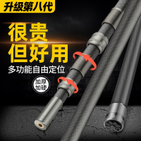 抄网超长挑收伸缩杆向向锦鲤6米超硬捞捕鱼叉大物钩子摘果割草镰刀多功能