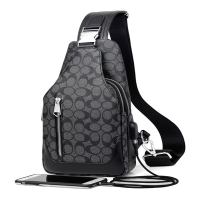 胸包闪电客男士包包单肩斜挎包时尚潮流学生胸前小背包