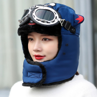 冬季保暖雷锋帽闪电客女韩版可爱加厚防风骑车帽子户外防寒东北棉帽男潮