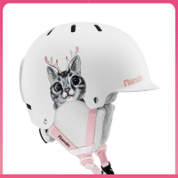 帽檐滑雪头盔闪电客单板滑雪装备男女保暖镭射渐变电镀银雪盔新NT31