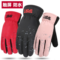 手套闪电客骑行女款冬季男款滑雪摩托车骑车棉保暖冬天黑色触屏防寒