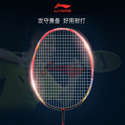 李宁(LI-NING)羽毛球拍双拍全碳素专业羽毛球球拍单拍套装耐用型