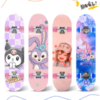 滑板向向锦鲤初学者女生儿童滑板四轮双翘板小学生滑板车3一6一12岁滑板车