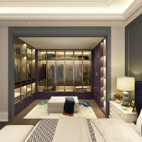 皮阿诺定制衣帽间整体衣柜玻璃门现代开放式卧室柜定做家具装修预付金