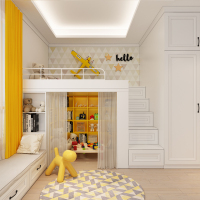 皮阿诺儿童房全屋定制 定制衣柜上下床双层床青少年房间 整体衣柜床预付金