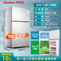 Royaistar荣事达小冰箱家用单双门小型宿舍用租房酒店节能省电迷你超薄冰箱_42L双门二人小家