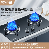 志高(CHIGO)煤气灶双灶家用燃气灶嵌入式台式天然气液化气猛火炉具天燃气_钢化玻璃钢制火盖_