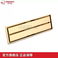 潜水艇(submarine)地漏全铜防臭地漏无三通格栅面板防堵防臭式铜质内芯沐浴房加长地漏排水更快TKC50-30