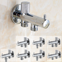 潜水艇马桶角阀带冲洗多功能洗衣机三角阀一进二出通全铜双出水