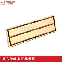 潜水艇(submarine)地漏全铜防臭地漏无三通格栅面板防堵防臭式铜质内芯沐浴房加长地漏排水更快TKC50-30