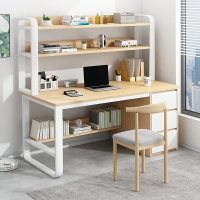 家用卧室书桌书架一体桌简易电脑台式桌宿舍小型写字桌办公桌子