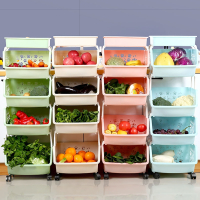 厨房置物架落地多层家居用品家用大全放蔬菜篮子储菜筐储物收纳架