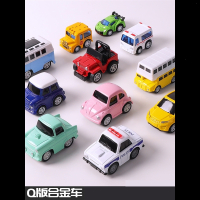 儿童回力车小汽车玩具车智扣合金迷你小车玩具套装各类车男孩惯性耐摔 -酷跑-城市-工程-合金回力车24只-礼盒装