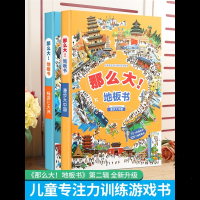 注意力训练专注力训练书幼儿童智扣提高专注力早教集中注意力玩具 那么大_地板书-_4册装_