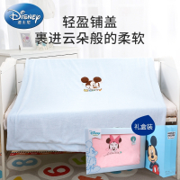 迪士尼(DISNEY)儿童毛毯薄款春秋婴儿宝宝幼儿园专用午睡双层法兰绒毯礼盒