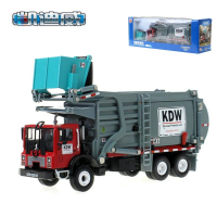 凯迪威(KDW)合金工程车模型垃圾分类车物料处理车金属仿真圾运输车玩具