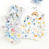 夏季儿童防晒衣韩版网孔魅扣男女童连帽空调衫宝宝防蚊轻薄透气防晒服