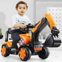 儿童挖掘机工程车男孩玩具车可魅扣坐人遥控型可坐可骑挖土机电动挖机