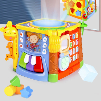 六面体两三岁宝宝玩具智扣早教多功能男孩女孩男童六面盒