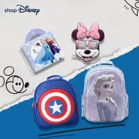 迪士尼(DISNEY)冰雪奇缘艾莎蜘蛛侠学生书包双肩包文具