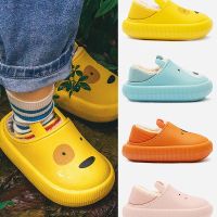 儿童棉拖鞋智扣冬季男童女童室内男孩宝宝毛拖鞋冬款家居棉鞋